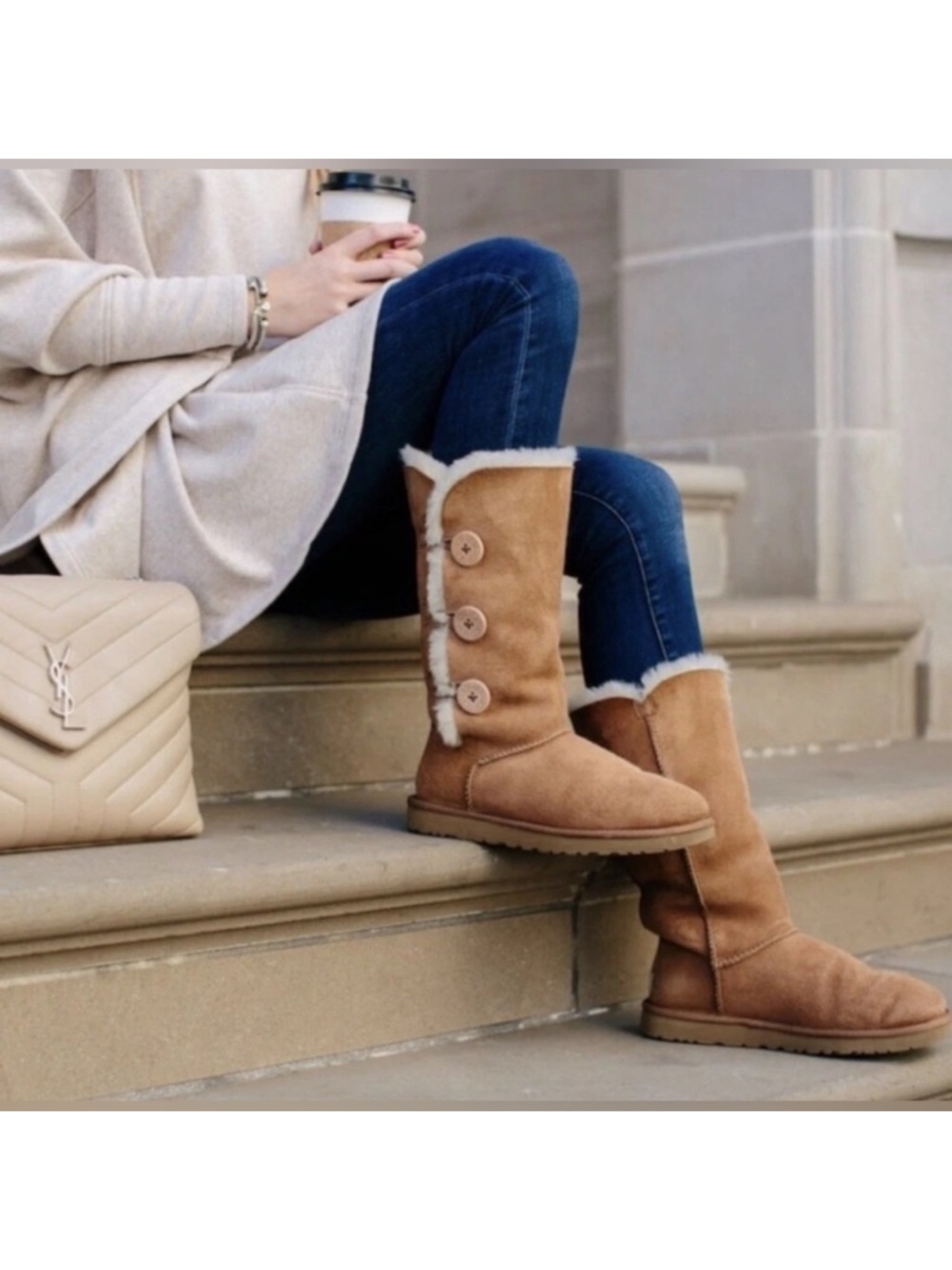 Ugg Bailey Button Triplet Women's Boots in Chestnut